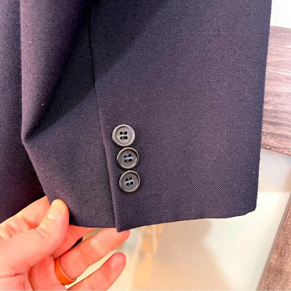 Custom Made Men’s Suit Jacket from Seoul, Korea Navy - Picture 4 of 16